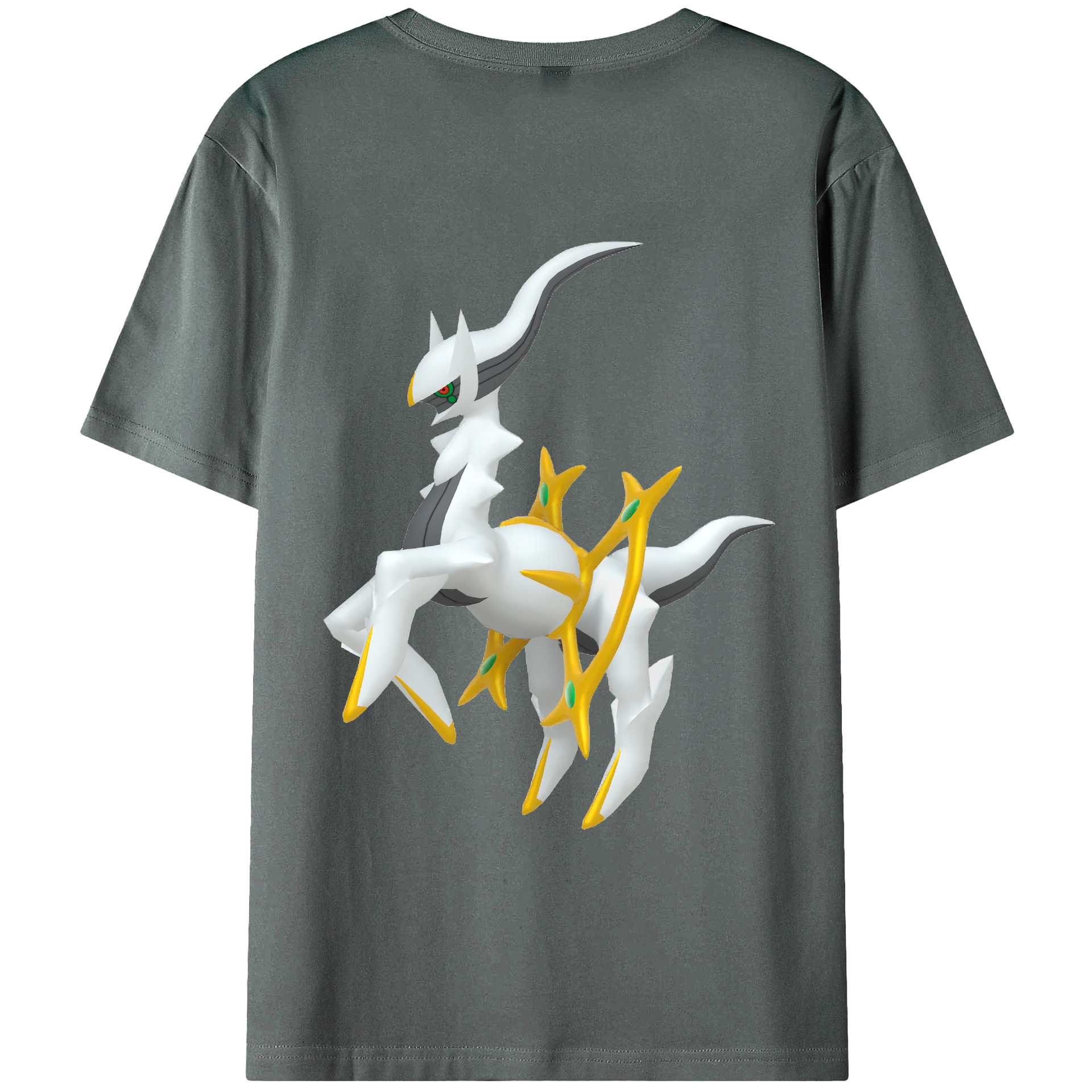（画像用） ポケットモンスター Pokémon 綿100％ メンズ半袖Tシャツ（バックプリント） 通気性